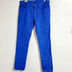 Hollister Men 34X34 California 1922 Authentic Blue Skinny Cotton Demin Jeans